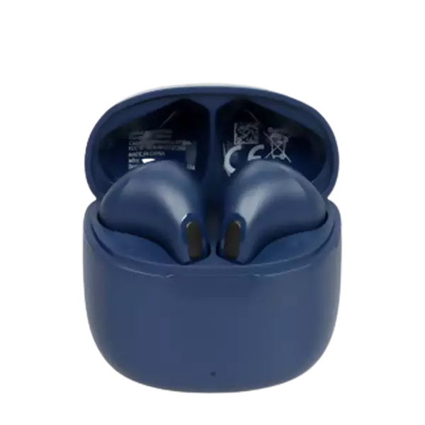 نمای بالا هندزفری بلوتوثی کیو سی وای مدل AilyPods T20 Neo رنگ ابی