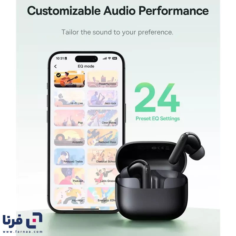 اپلیکیشن هدفون بی سیم بیسوس مدل bass bp1 nc مشکی