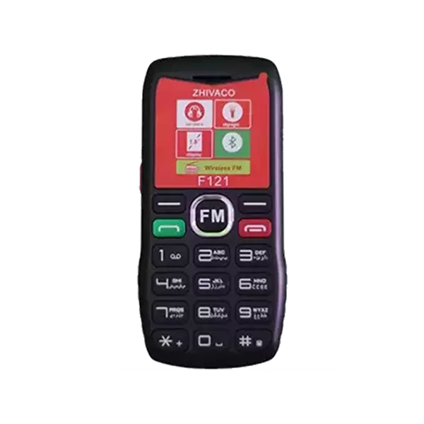 نمای روبه رو  گوشی موبایل ژیواکو مدل F121 دو سیم کارت