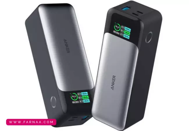 پاوربانک انکر مدل A1289 ظرفیت 24000 میلی آمپر ساعت