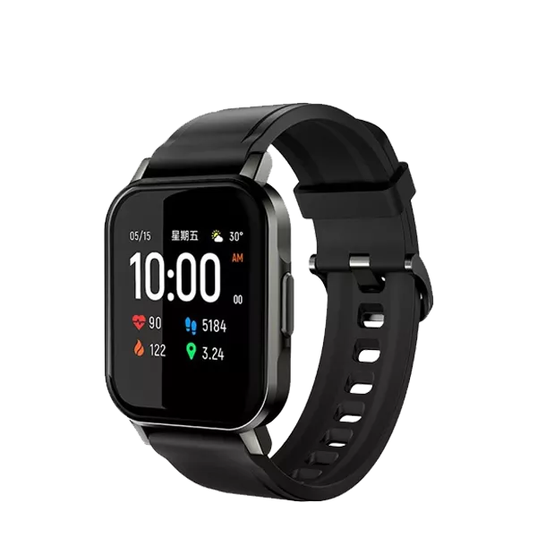 پنل نیم رخ راستی ساعت هوشمند هایلو مدل Smart Watch 2 LS02 سایز 48 میلی متر مشکی