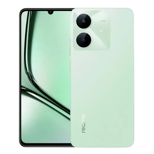 نمای پشت و روبرو گوشی موبایل ریلمی Realme Note 60x ظرفیت 64 رم 3 گیگابایت 