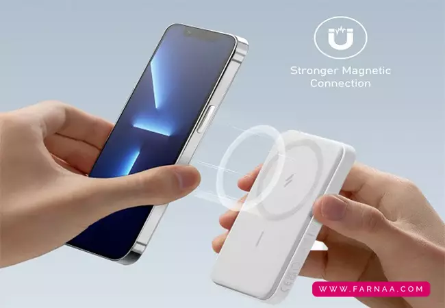 پاوربانک انکر 621 مدل Magnetic Battery A1610 ظرفیت 5000 میلیآمپر ساعت