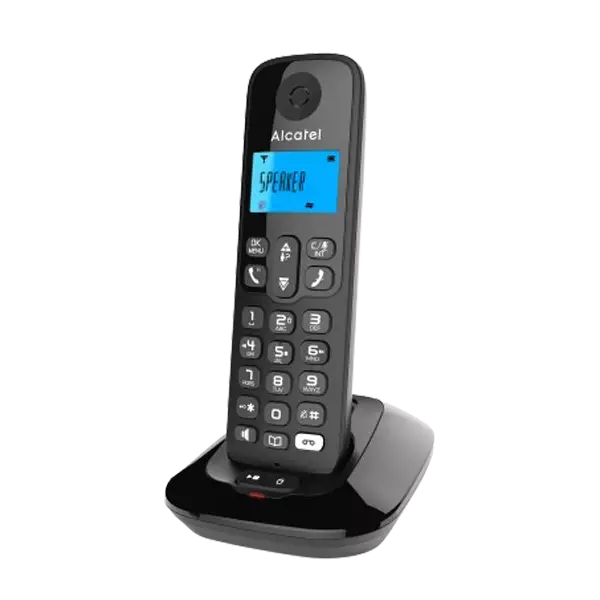 نمای نیم رخ راست تلفن بی سیم آلکاتل مدل E395 Voice