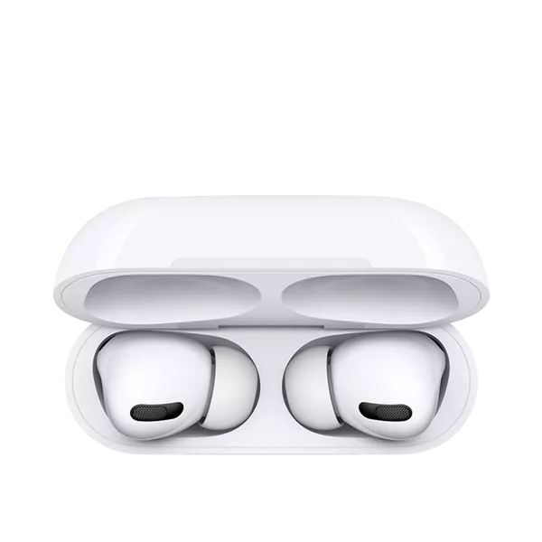 نمای بالای هدفون بی‌ سیم اپل مدل ایرپاد پرو2 رنگ سفید