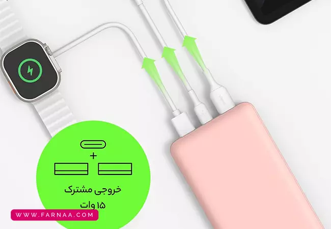 پاور بلکین پاور مدل BoostCharge BPB011bt ظرفیت 10000 میلیآمپر ساعت