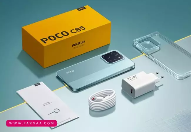 گوشی موبایل شیائومی Poco C85 ظرفیت 256 رم 8 گیگابایت