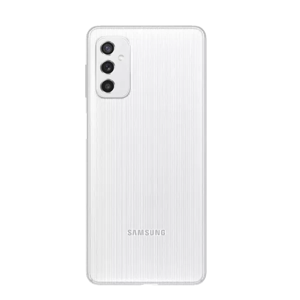 نمای پشت گوشی موبایل سامسونگ M52 5G ظرفیت 128 گیگ رم 6 سفید