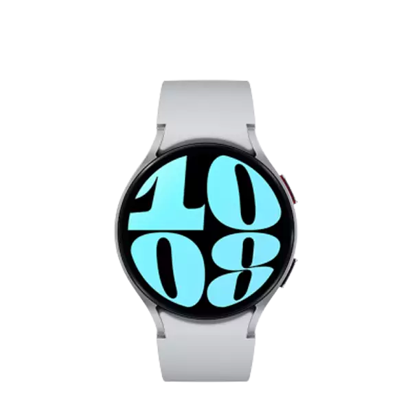  نمای جلوی ساعت هوشمند سامسونگ مدل Galaxy Watch6 R940 44mm نقره ایی