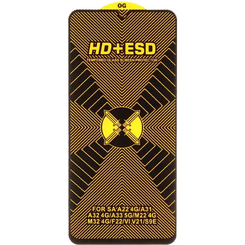 محافظ صفحه نمایش شیشه ای Full Cover HD Plus ESD مدل Samsung Galaxy A31 / A32 4G / A33 / A22 4G / M22 / M32 4G / F22