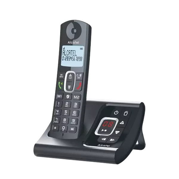 نمای نیم رخ راست تلفن بی سیم آلکاتل مدل F685 Voice Duo
