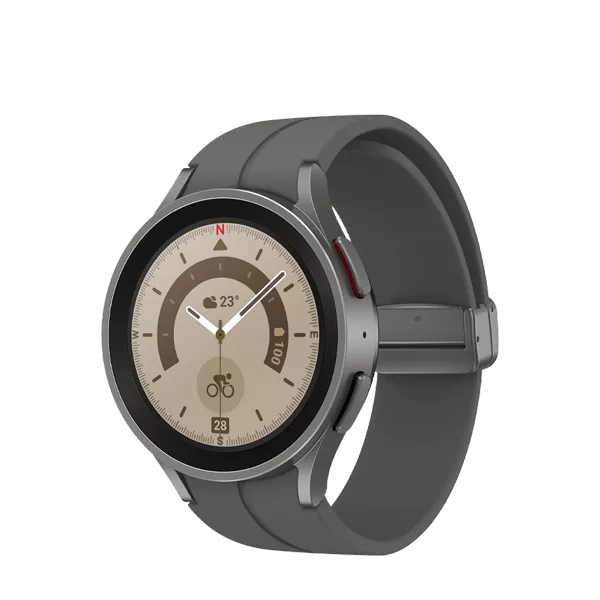 نیم رخ راست ساعت هوشمند سامسونگ مدل (Galaxy Watch5 Pro SM-R920 (45mm خاکستری
