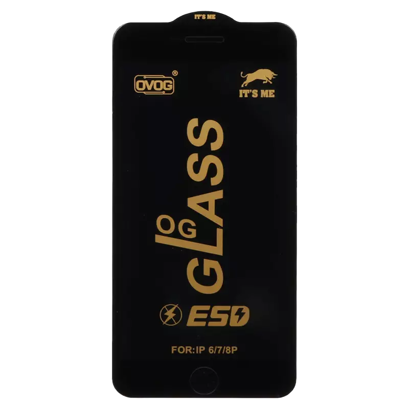 محافظ صفحه نمایش شیشه ای گوشی موبایل مدل Full Cover OG ESD OVOG مناسب Apple iphone 6 Plus / 6S Plus / 7 Plus / 8 Plus
