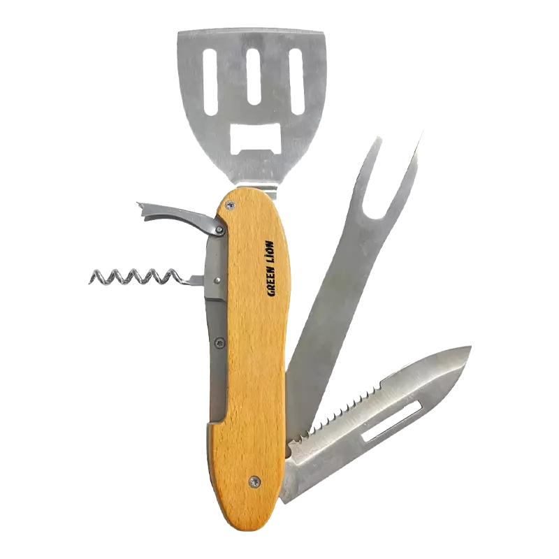 ست حرفه‌ای ابزار باربیکیو 5 کاره گرین لاین مدل GNMBQ5N1