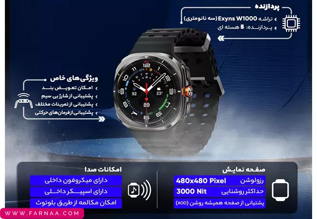 ساعت هوشمند سامسونگ مدل Samsung galaxy watch ultra 47MM L705