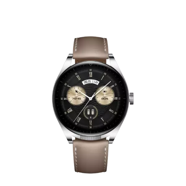 نمای روبرو ساعت هوشمند هواوی مدل Watch Buds رنگ نقره‌ای