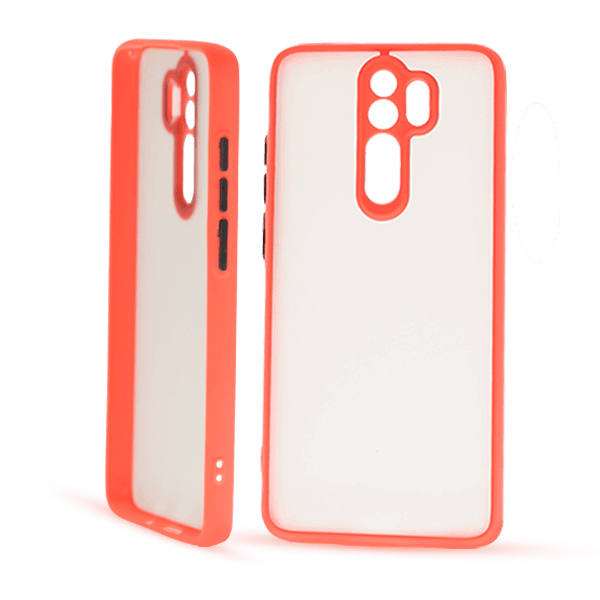 پنل پشت و جلو کاور مدل هیبریدی پشت مات مناسب برای گوشی موبایل شیائومی Note 8pro قرمز