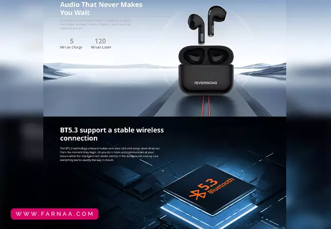 هندزفری بلوتوثی ریورسانگ مدل Air X26 EA173