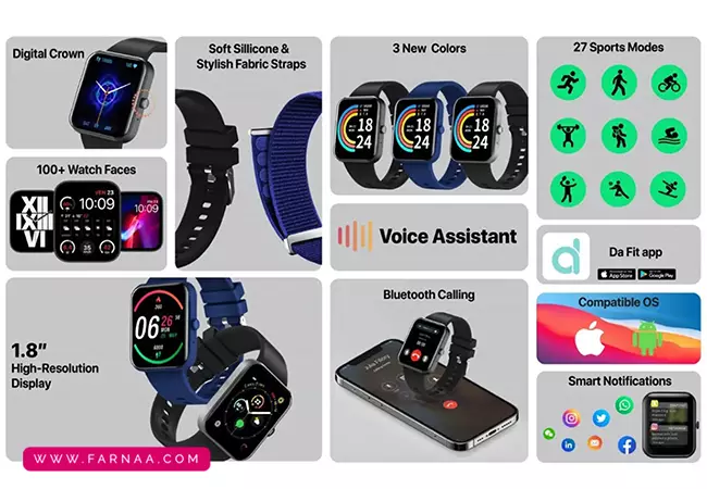 ساعت هوشمند پرومیت مدل XWATCH-B18