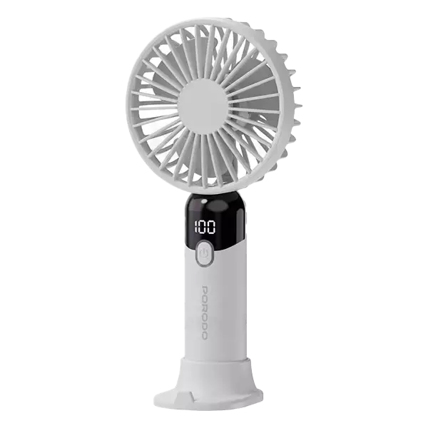 فن دستی شارژی پرودو مدل PDLFSTZH13BK با نمایشگر LED