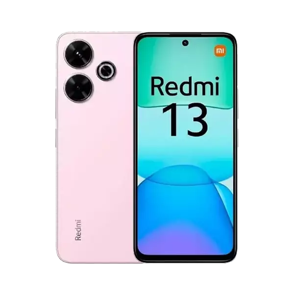 	نمای جلو و پشت گوشی موبایل شیائومی Redmi 13 4G ظرفیت 256 رم 8 گیگابایت صورتی