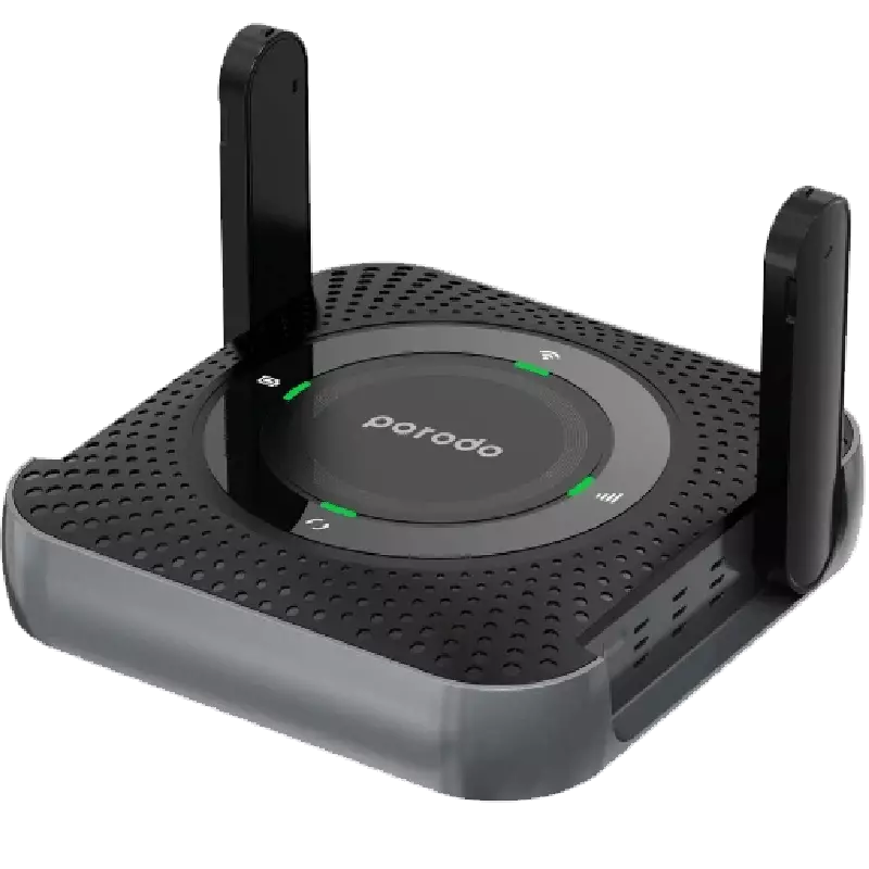 مودم همراه 4G پرودو 4000 میلی آمپر ساعت مدل Portable CPE PD4GCPMFBKGY*