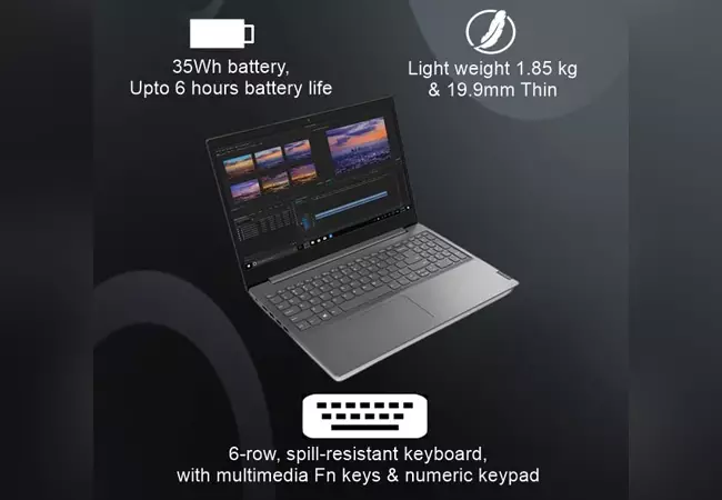  بررسی اسپیکر لپ تاپ لنوو مدل V15 Celeron N4020 4GB 256SSD FHD