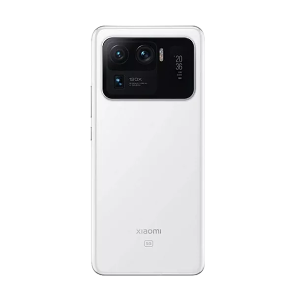 نمای پشت گوشی موبایل شیائومی Mi 11 Ultra 5G ظرفیت 256 رم 12 گیگابایت (پک چین رام گلوبال) سفید