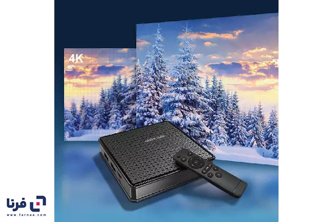 کیفیت تصویر اندروید باکس گرین لاین مدل GNANDTVBOXBK اندروید 10 کیفیت 4K همراه با ریموت کنترل