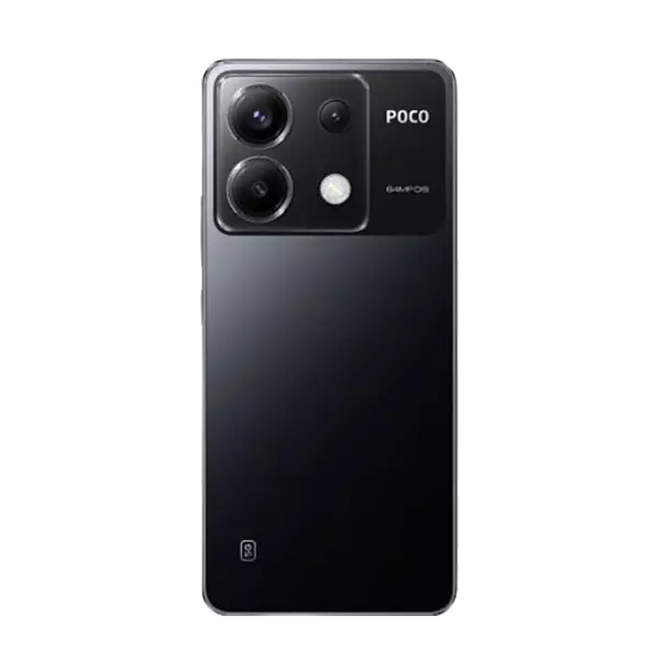 نمای پشت گوشی موبایل شیائومی POCO X6 5G ظرفیت 256 رم 12 گیگابایت مشکی