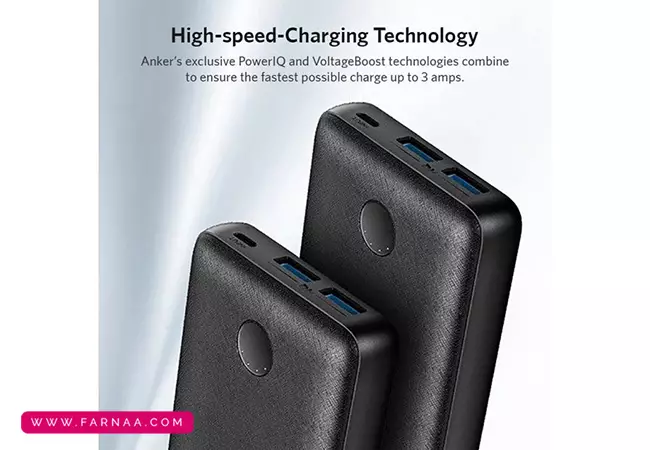 پاوربانک انکر مدل PowerCore Select A1223 ظرفیت 10000 میلیآمپر ساعت