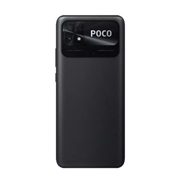 نمای پشت گوشی موبایل شیائومی Poco C40 ظرفیت 32 رم 3 گیگابایت مشکی