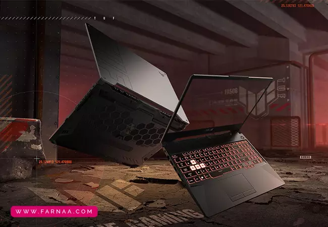 لپ تاپ 15.6 اینچی ایسوس مدل TUF Gaming A15 FA506NFR HN114 R7 7435HS 8GB DDR5 512GB SSD RTX2050 FHD