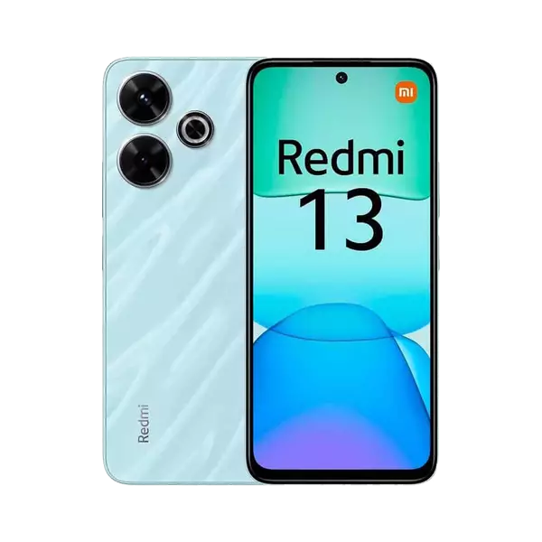 	نمای جلو و پشت گوشی موبایل شیائومی Redmi 13 4G ظرفیت 256 رم 8 گیگابایت آبی