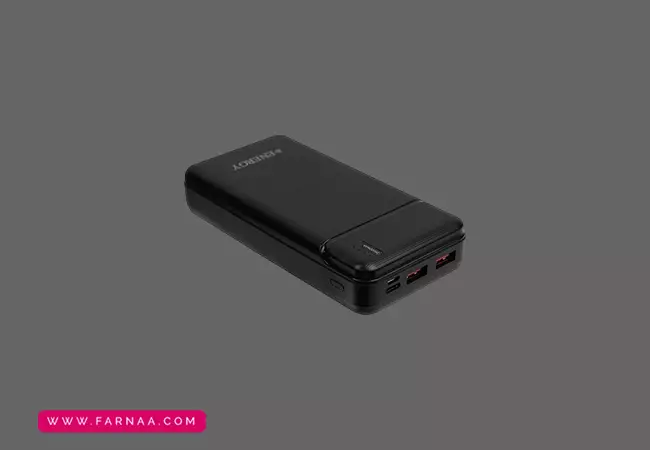 پورت های ورودی و خروجی پاوربانک ایکس انرژی مدل X-95PD با ظرفیت 20000 میلیآمپر ساعت