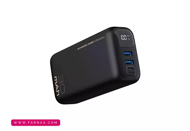 نشانگر LED پاور بانک ایکس انرژی مدل X-99PD ظرفیت 30000 میلی آمپر ساعت