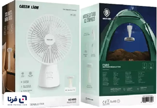 طراحی فن پرتابل و شارژی گرین لاین مدل FARO GNPF20FRFANWH