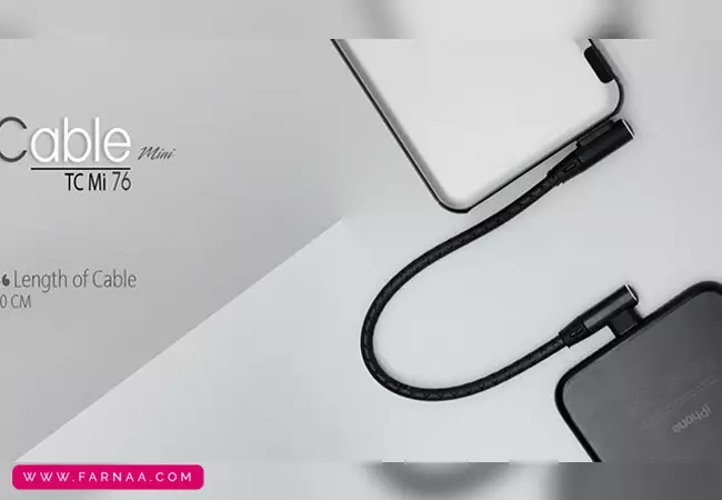 کابل تبدیل USB به لایتنینگ تسکو مدل TC MI76 طول 0.2 متر