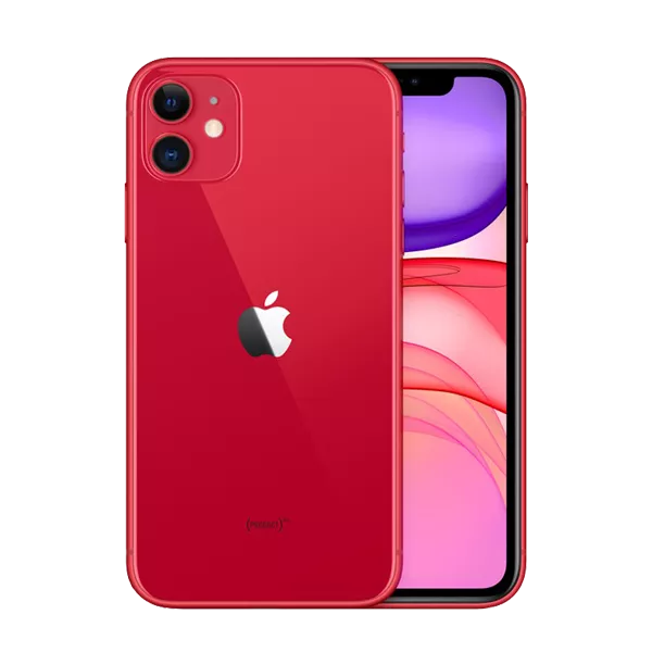 پنل جلو و پشت گوشی موبایل اپل مدل iPhone 11 A2223 دو سیم‌ کارت ظرفیت 128 گیگابایت و رم 4 گیگابایت قرمز