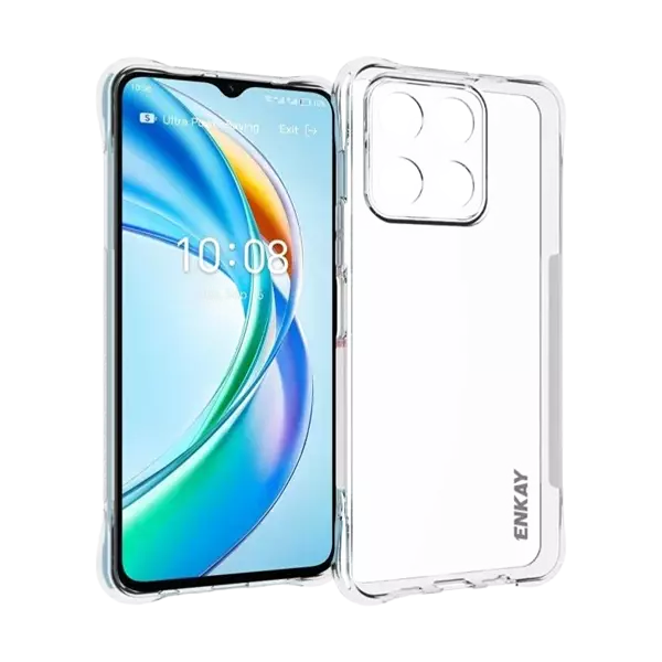 تصویر جلوی  قاب مدل سیلیکونی شفاف مناسب برای گوشی موبایل آنر Honor X5b Plus
