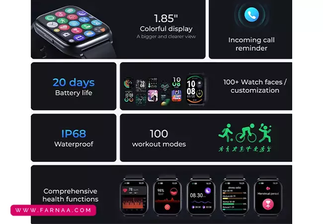 ساعت هوشمند هایلو مدل Whatc Smart 2 Pro
