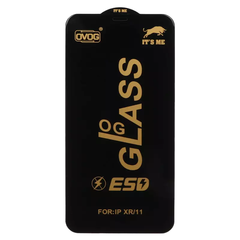 محافظ صفحه نمایش شیشه ای گوشی موبایل مدل Full Cover OG ESD OVOG مناسب Apple iphone 11 / XR