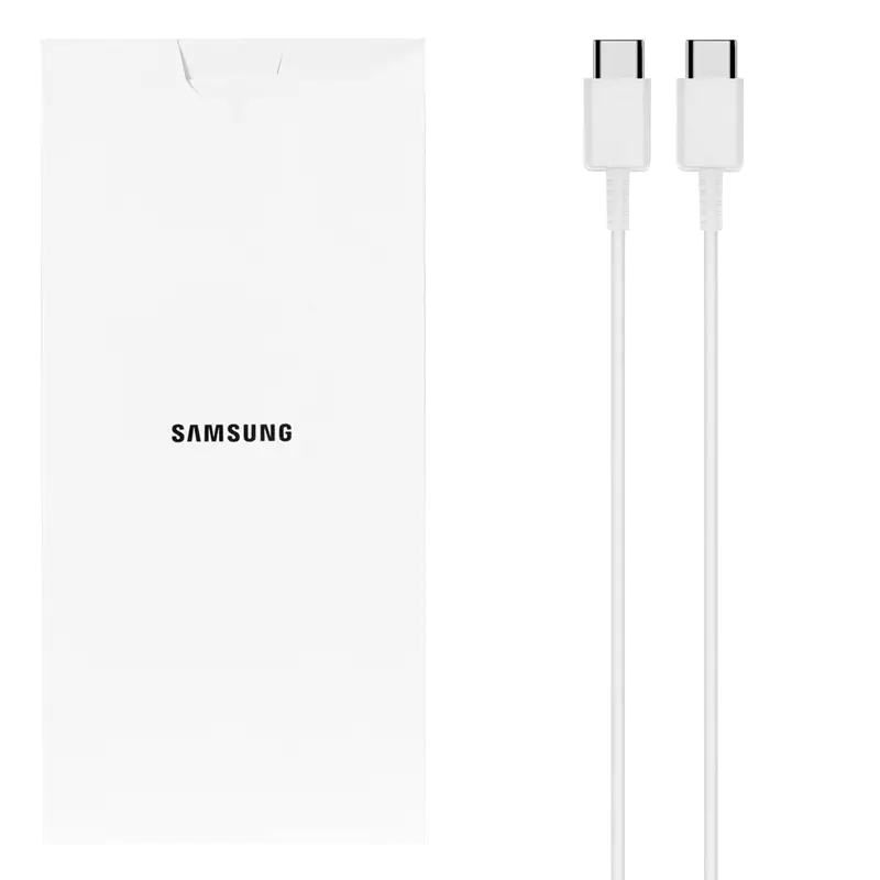 کابل شارژ سرکارتنی فست Type-C به Type-C سامسونگ مدل DN980 25W طول ۱ متر