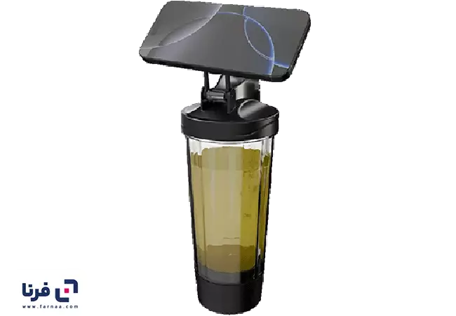 طراحی شیکر هوشمند ورزشی Porodo Grip & Mix مدل PDFFX396FQ با مخلوط کن برقی و نگهدارنده موبایل