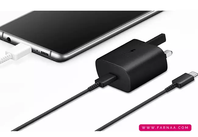 شارژر سریع سامسونگ ٣ پين 25 وات مدل  EP-TA800