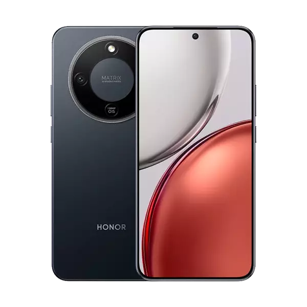 نمای پشت و جلوی گوشی موبایل آنر مدل X9d 5g رنگ مشکی