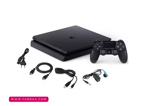 کنترلر و لوازم جانبی کنسول بازی سونی مدل PlayStation 4 Slim ظرفیت یک ترابایت ریجن 3 کد CUH-2218B