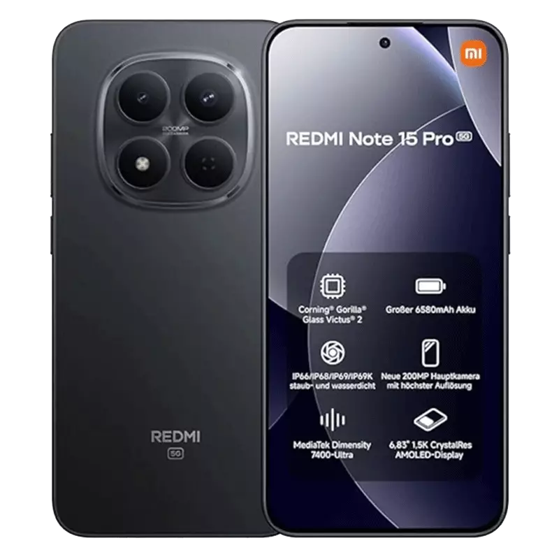گوشی موبایل شیائومی مدل Redmi Note 15 Pro 5G ظرفیت 256 رم 12 گیگابایت