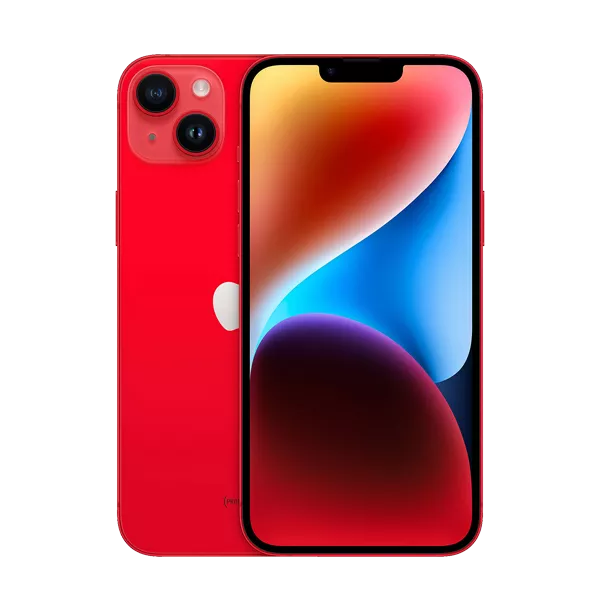 پنل جلو و پشت گوشی موبایل اپل مدل iPhone 14 Plus دو سیم‌ کارت ظرفیت 128 گیگابایت و 6 گیگابایت رم قرمز