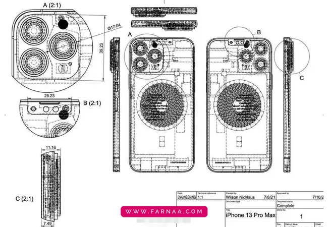 گوشی موبایل اپل مدل iPhone 13 Pro Max ZAA Not Active دو سیم کارت ظرفیت 256 رم 6 گیگابایت
